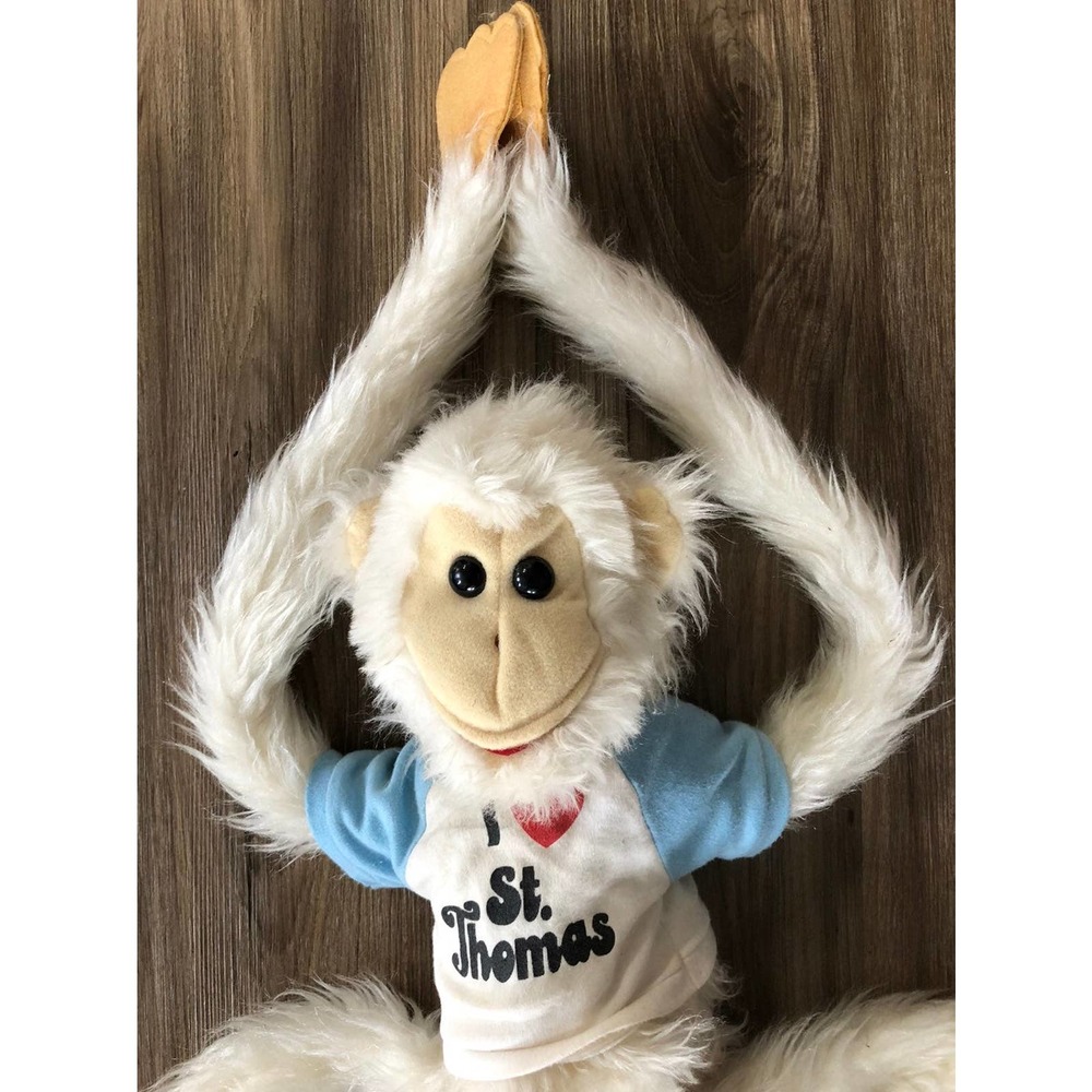 RARE VTG. 1980 Joy Times Broadway NY Full Body Plush Monkey Hand Puppet